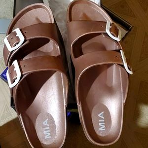 MIA Sz 10 Rose Gold Sandals